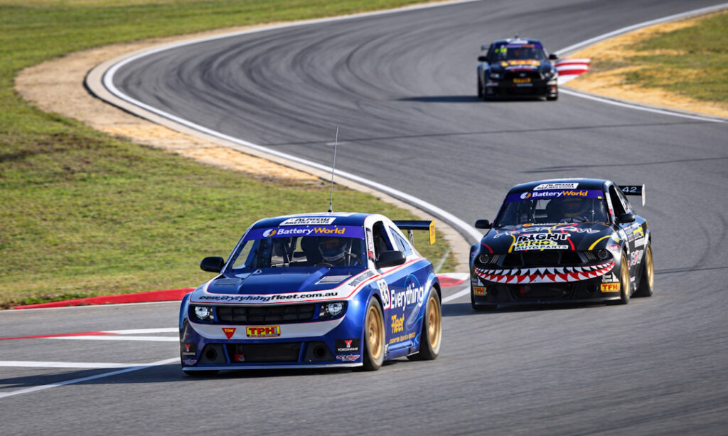 Three on the racing line